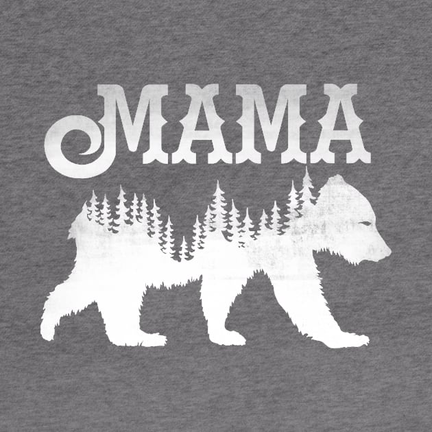 Mama Bear (White) by HammerApparel